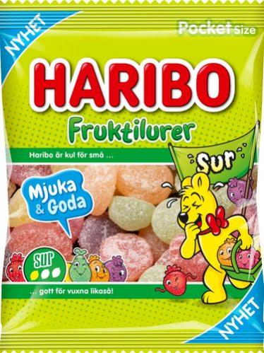 Köp Haribo Fruktilurer Sur 75g hos Coopers Candy