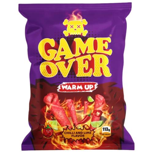 Game Over Chips - Warm Up 113g (BF: 2024-08-14) Coopers Candy