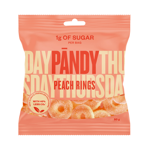 Pandy Candy Peach Rings 50g Coopers Candy