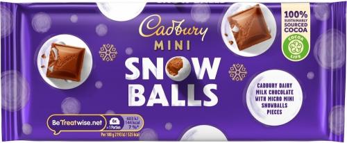 Cadbury Mini Snowballs Chokladkaka 110g Coopers Candy