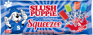 SLUSH PUPPiE Squeezee Freeze Pops 10pk Coopers Candy