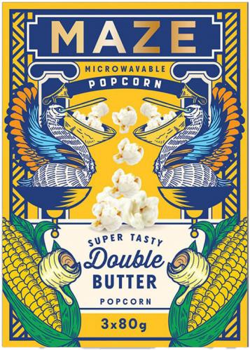 MAZE Popcorn Double Butter 3-pack 240g Coopers Candy