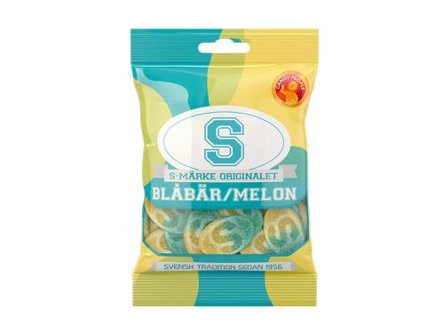 S-Mrke Blbr/Melon 80g Coopers Candy