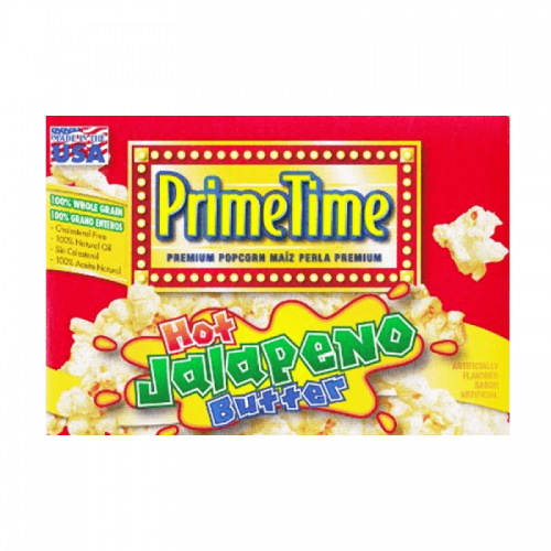 Köp PrimeTime Premium Popcorn Jalapeno Butter 204g hos Coopers Candy