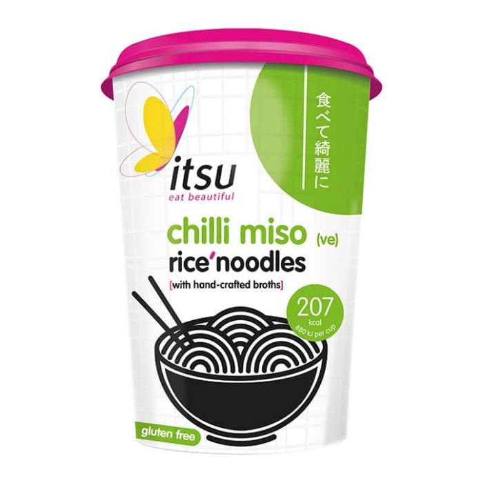 Köp Itsu Chilli Miso Noodle Cup 63g Hos Coopers Candy