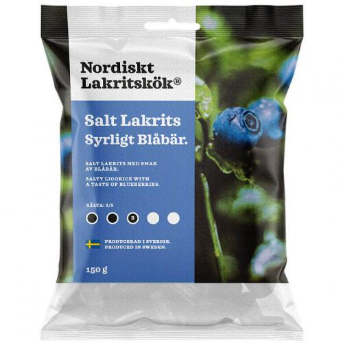 Nordiskt Lakritskk - Salt Lakrits Blbr 150g Coopers Candy