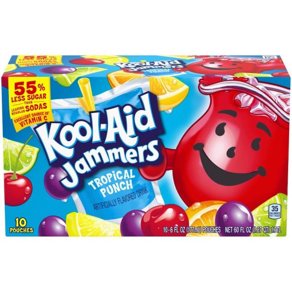 Köp Kool Aid Jammers Tropical Punch 10 Pack Hos Coopers Candy