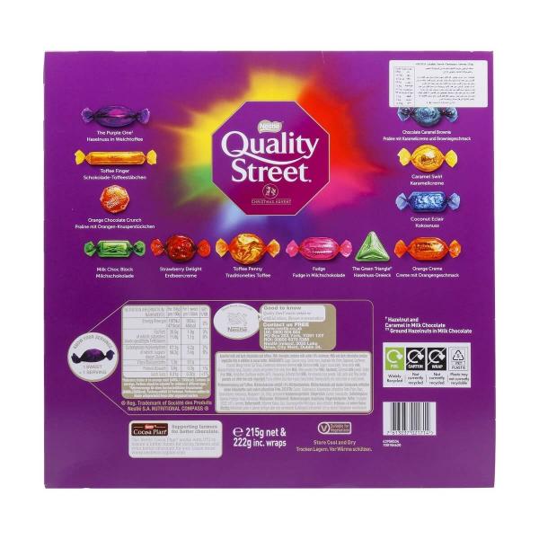 Köp Nestle Quality Street Advent Calendar 222g hos Coopers Candy
