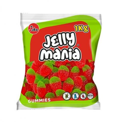 Jake Jelly Mania Sour Wild Strawberries 1kg Coopers Candy