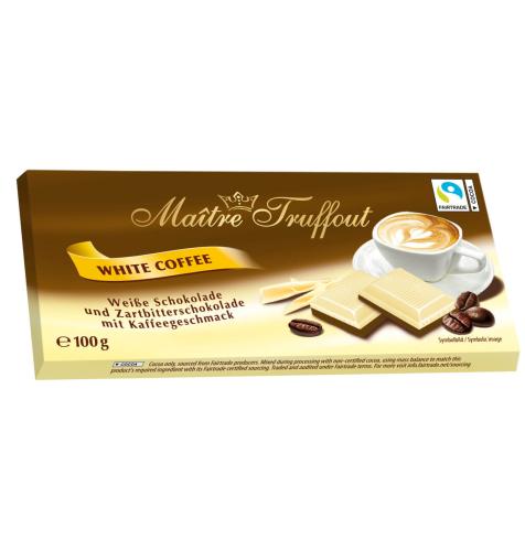 Maitre Truffout White Coffee Chocolate 100g Coopers Candy