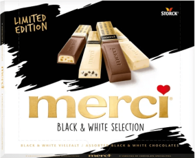 Merci Black & White - Limited Edition 240g (BF: 2025-03-01) Coopers Candy