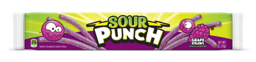 Sour Punch Straws Grape 57g Coopers Candy