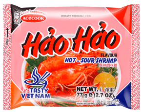 Hao Hao Instant Noodles Shrimp Hot & Sour 75g Coopers Candy