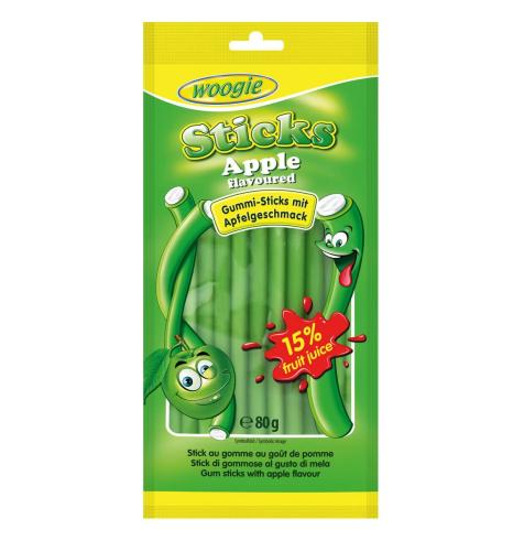 Woogie Apple Sticks 85g Coopers Candy