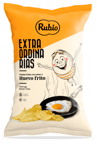 Rubio Fried Egg Potatischips 115g Coopers Candy