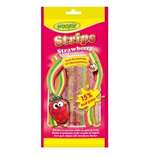 Woogie Sour Strawberry Strips 80g(BF:2024-09-08) Coopers Candy