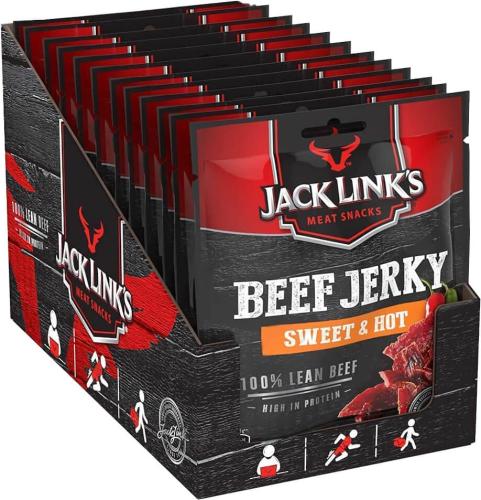 Jack Links Beef Jerky - Sweet & Hot 60g x 12st Coopers Candy