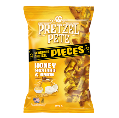 Pretzel Pete - Honey Mustard & Onion 160g Coopers Candy