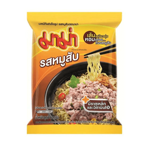 Mama Instant Noodles - Minced Pork 60g(BF:2024-08-22) Coopers Candy