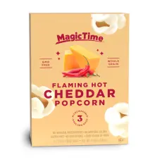 Magic Time Flaming Hot Cheddar Popcorn 240g Coopers Candy