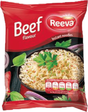 Reeva Instant Noodles Beef Flavour 60g (BF: 2025-02-08) Coopers Candy