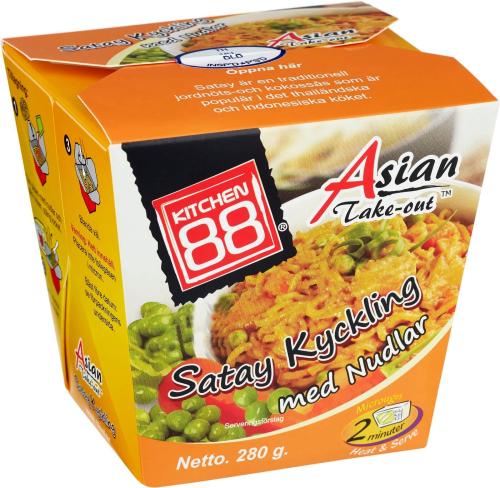 Kitchen 88 - Satay kyckling med nudlar 280g Coopers Candy