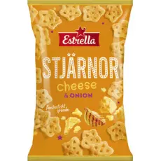 Estrella Stjärnor Cheese & Onion 85g Coopers Candy