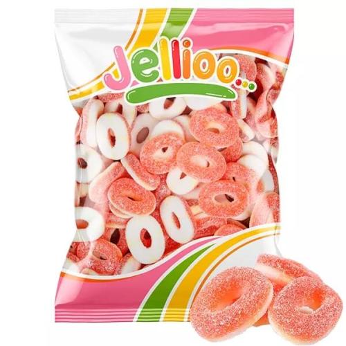 Jellioo Peach Rings 1kg Coopers Candy