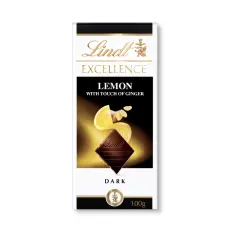 Lindt Excellence Dark Lemon Ginger 100g(BF:2024-10-31) Coopers Candy