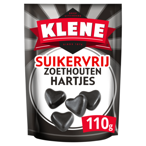 Klene Zoethouten Hartjes Stevia 110g(BF:2024-10-31) Coopers Candy