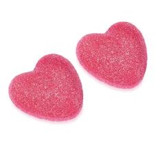 Vidal Filled Strawberry Shiny Hearts 795g Coopers Candy