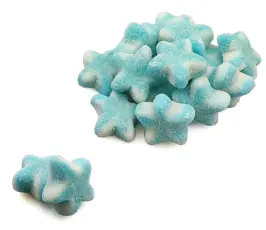 DulcePlus Sugared Blue Twist Stars 1kg Coopers Candy