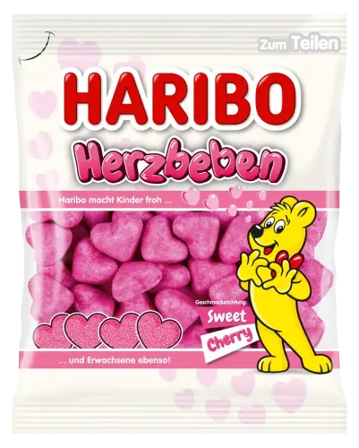 Haribo Herzbeben Sweet Cherry 160g Coopers Candy