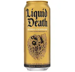 Liquid Death Sparkling Water Mango Chainsaw 500ml Coopers Candy