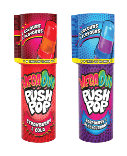 Mega Push Pop Duo 30g (1st) Coopers Candy