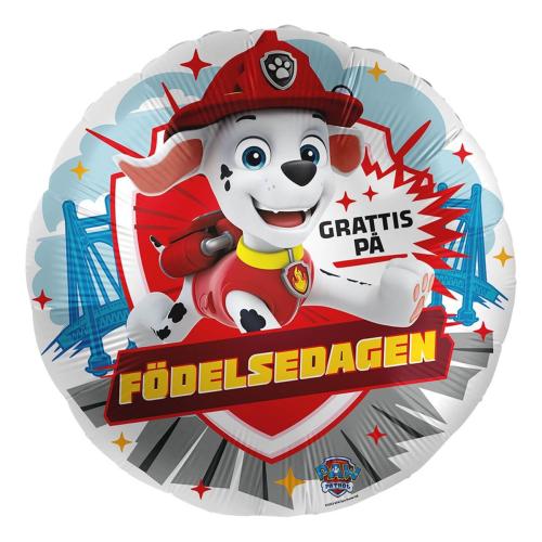 Folieballong Paw Patrol Marshall Grattis På Födelsedagen Coopers Candy