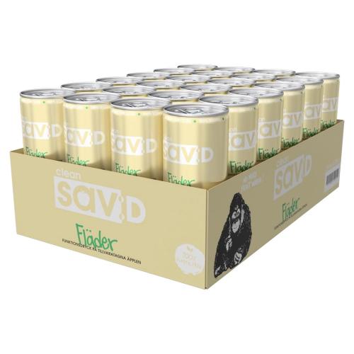 Clean Drink Sav:D - Fläder 33cl x 24st (helt flak) Coopers Candy