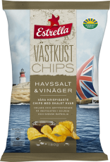 Estrella Västkustchips Salt & Vinäger 180g Coopers Candy