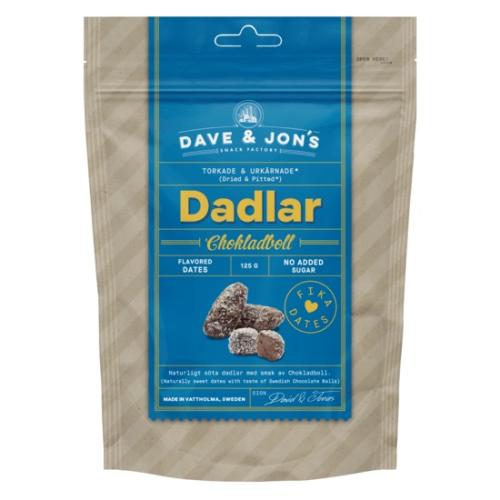 Dave & Jons Dadlar Chokladboll 125g Coopers Candy