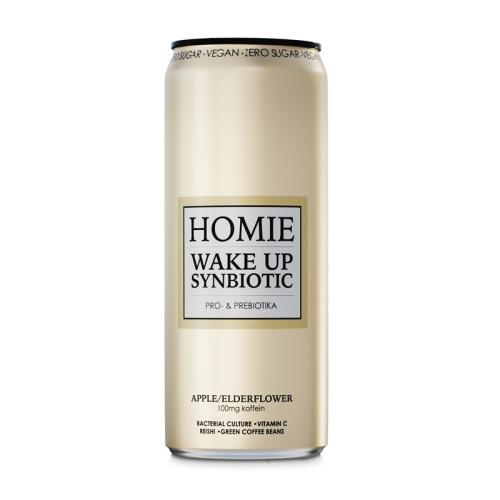 Homie Wake Up Synbiotic Äpple/Fläder 33cl Coopers Candy