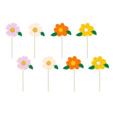 Tårtdekoration Blommor 8-pack Coopers Candy