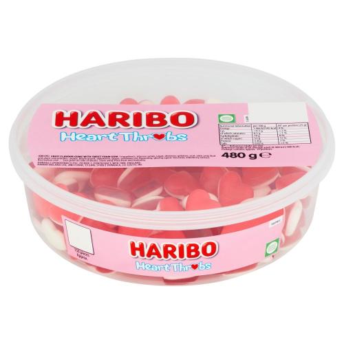 Haribo Tubs Heart Throbs 480g Coopers Candy