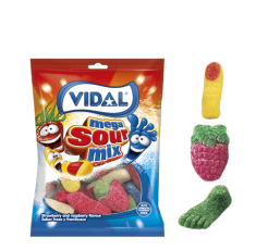 Vidal Mega Sour Mix 90g Coopers Candy