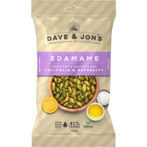 Dave & Jons Rostade Edamame Olivolja & Havssalt 100g Coopers Candy