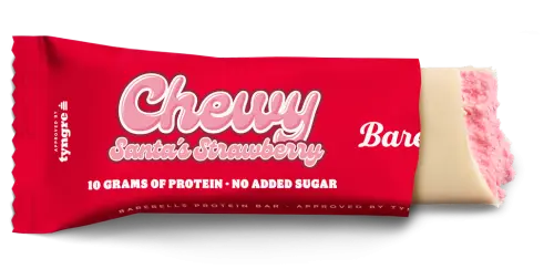 Barebells Protein Bar Strawberry Chewy Santa 40g Coopers Candy