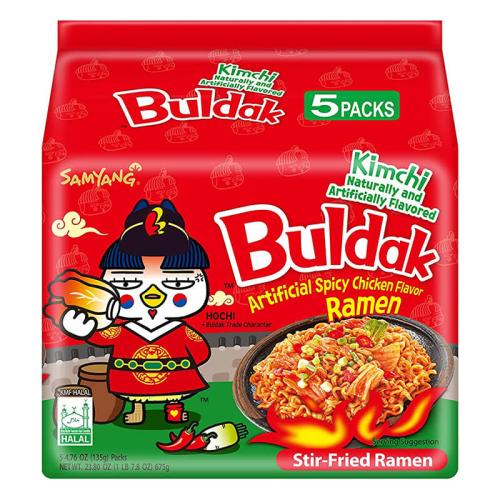 Samyang Buldak Hot Chicken Ramen - Kimchi Flavor 140g x 5st Coopers Candy