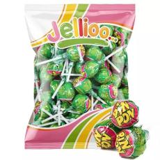 Pin Pon Lollipop Gum Sour Green Apple 53st Coopers Candy