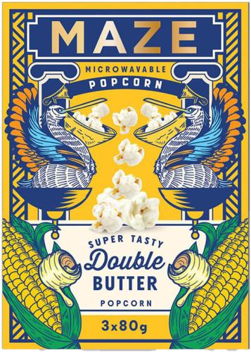 MAZE Popcorn Double Butter 3-pack 240g Coopers Candy