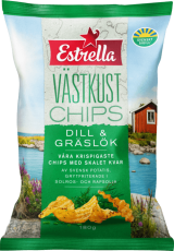 Estrella Västkustchips Dill & Gräslök 180g Coopers Candy