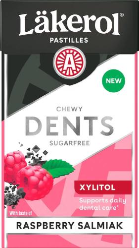 Läkerol Dents Raspberry Salmiak 36g Coopers Candy